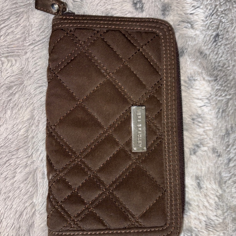 Vera Bradley Chocolate Quilted Wallet